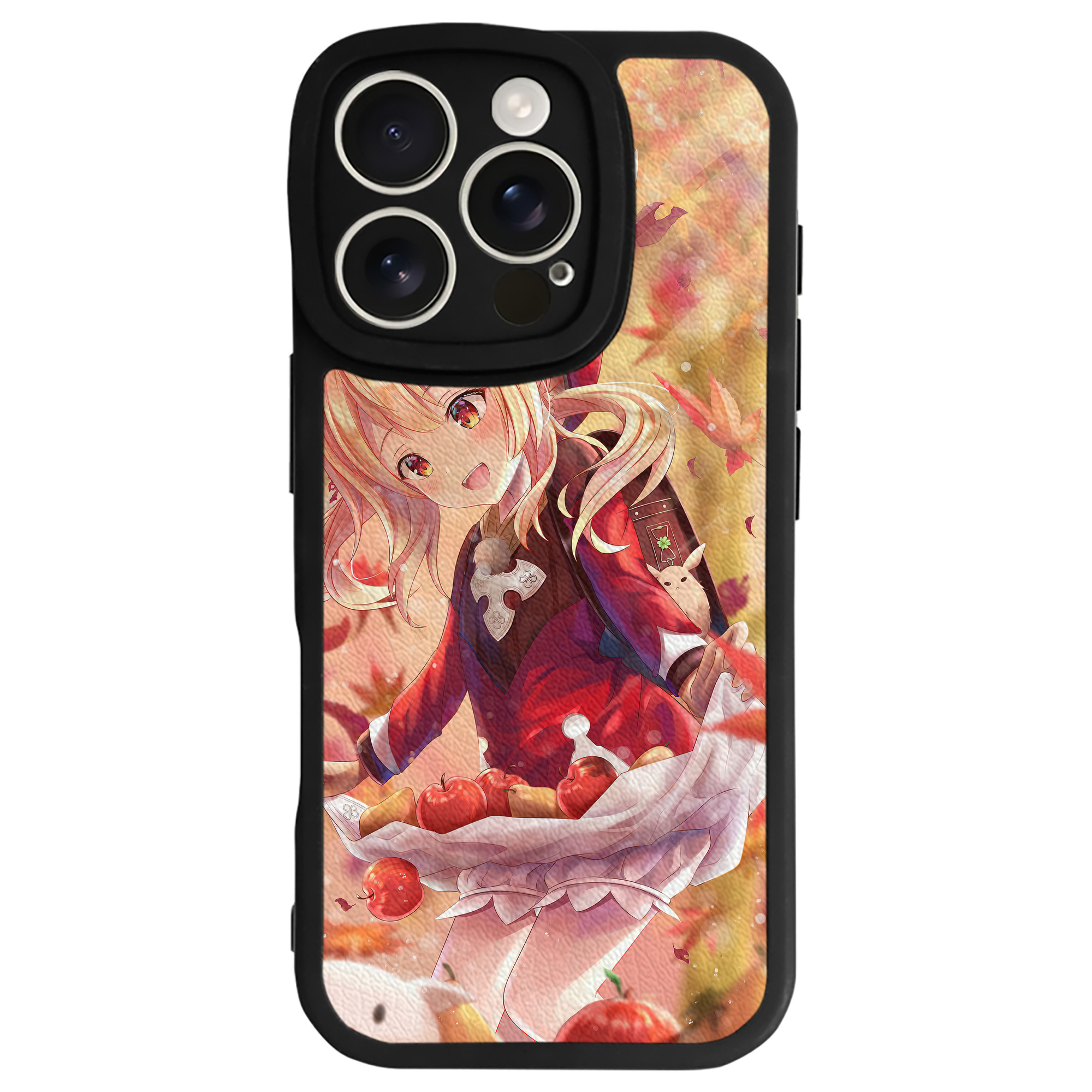 げんし神 genshin 【iPhone 16シリーズ対応】シリコンスマホケース（レザー調） 材質：シリコン